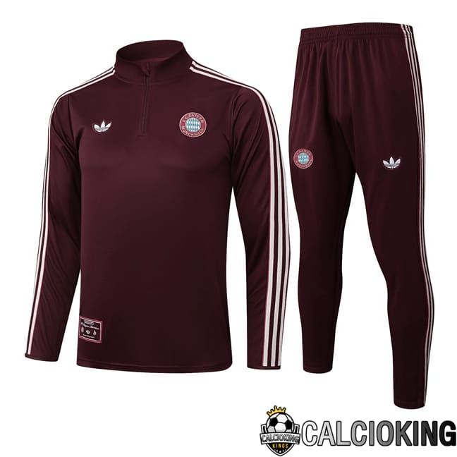 Comprare Maglia Calcio 2024 2025 2026 Personalizzazione,Tuta Da Calcio,Maglie De Calcio Retro Online | Insieme Tuta Calcio Bayern Monaco Marrone 2025/2026