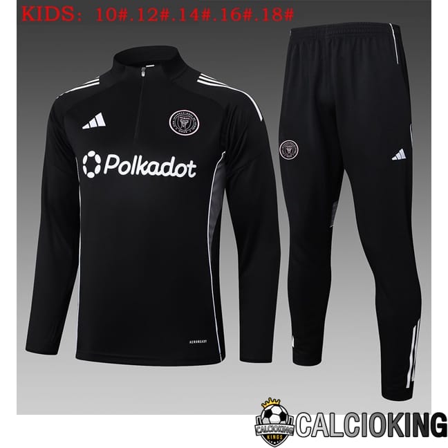 Comprare Maglia Calcio 2024 2025 2026 Personalizzazione,Tuta Da Calcio,Maglie De Calcio Retro Online | Insieme Tuta Calcio Inter Miami CF Bambino Nero 2025/2026