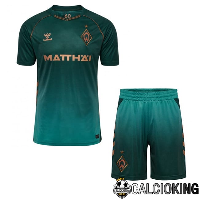 Comprare Maglia Calcio 2024 2025 2026 Personalizzazione,Tuta Da Calcio,Maglie De Calcio Retro Online | Maglie Calcio SV Werder Bremen Bambino Terza Verde 2025/2026