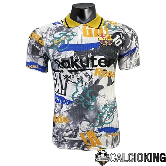 Comprare Maglia Calcio 2024 2025 2026 Personalizzazione,Tuta Da Calcio,Maglie De Calcio Retro Online | Maglie Calcio FC Barcellona Special Edition Bianco/Nero 2025/2026