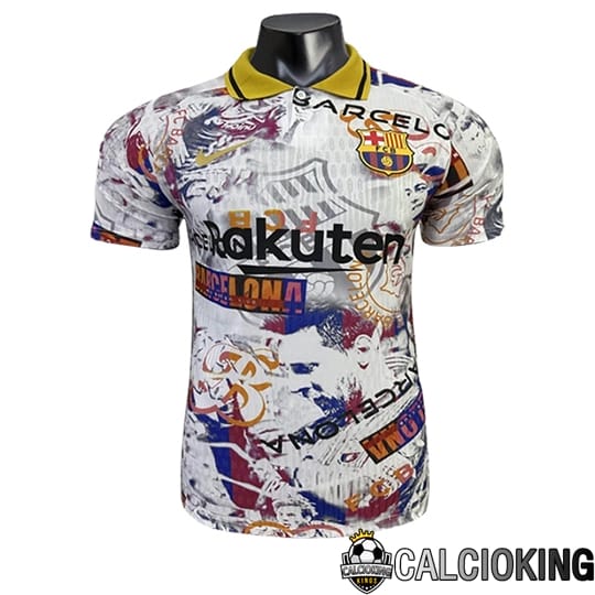 Comprare Maglia Calcio 2024 2025 2026 Personalizzazione,Tuta Da Calcio,Maglie De Calcio Retro Online | Maglie Calcio FC Barcellona Special Edition Bianco/Rosso 2025/2026