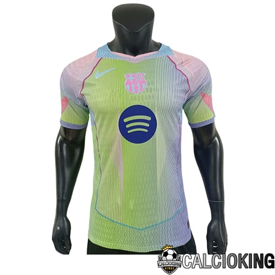 Comprare Maglia Calcio 2024 2025 2026 Personalizzazione,Tuta Da Calcio,Maglie De Calcio Retro Online | Maglie Calcio FC Barcellona Special Edition Verde/Rosa 2025/2026
