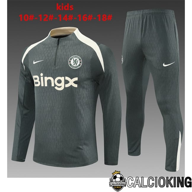 Comprare Maglia Calcio 2024 2025 2026 Personalizzazione,Tuta Da Calcio,Maglie De Calcio Retro Online | Insieme Tuta Calcio FC Chelsea Bambino Verde 2025/2026
