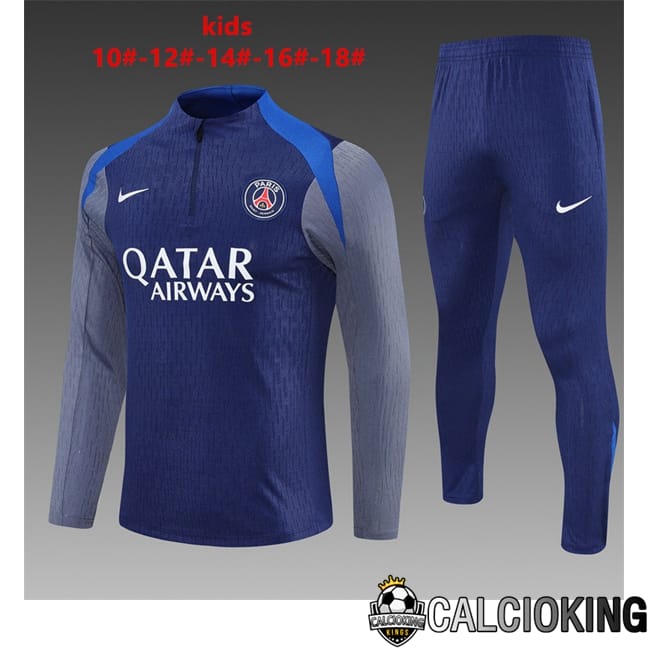 Comprare Maglia Calcio 2024 2025 2026 Personalizzazione,Tuta Da Calcio,Maglie De Calcio Retro Online | Insieme Tuta Calcio Paris PSG Bambino Blu Reale 2025/2026
