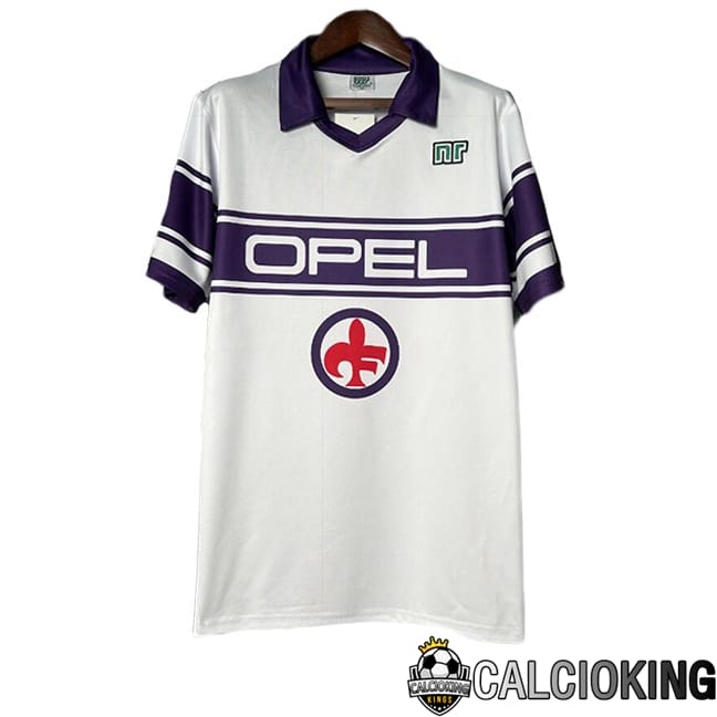 Comprare Maglia Calcio 2024 2025 2026 Personalizzazione,Tuta Da Calcio,Maglie De Calcio Retro Online | Maglie Calcio ACF Fiorentina Retro Seconda Bianco 1983-1985