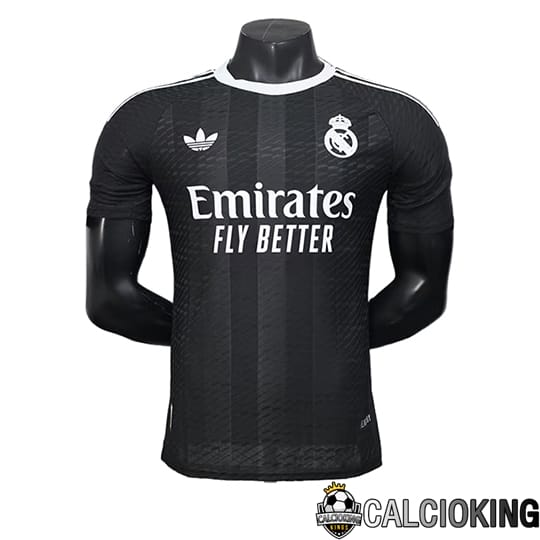 Comprare Maglia Calcio 2024 2025 2026 Personalizzazione,Tuta Da Calcio,Maglie De Calcio Retro Online | Maglie Calcio Real Madrid Portiere Nero 2025/2026