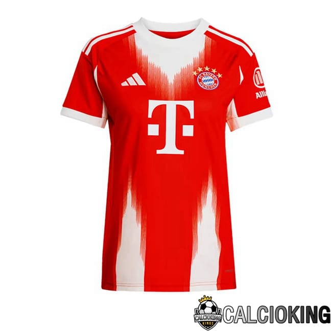 Comprare Maglia Calcio 2024 2025 2026 Personalizzazione,Tuta Da Calcio,Maglie De Calcio Retro Online | Maglie Calcio Bayern Monaco Donna Prima Rosso 2025/2026