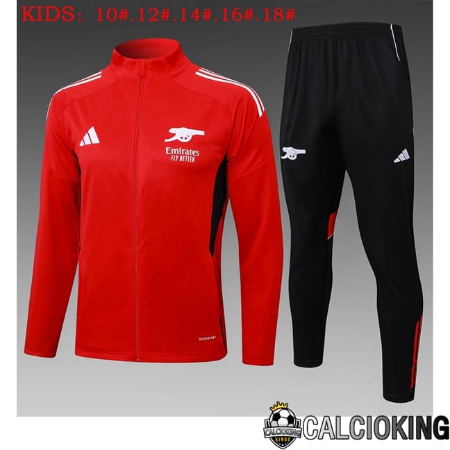 Comprare Maglia Calcio 2024 2025 2026 Personalizzazione,Tuta Da Calcio,Maglie De Calcio Retro Online | Insieme Tuta Calcio - Giacca Arsenal Bambino Rosso 2025/2026