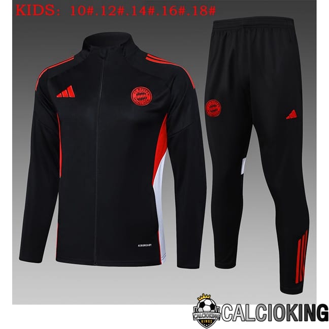 Comprare Maglia Calcio 2024 2025 2026 Personalizzazione,Tuta Da Calcio,Maglie De Calcio Retro Online | Insieme Tuta Calcio - Giacca Bayern Monaco Bambino Nero 2025/2026