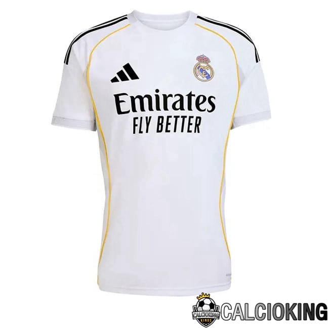 Comprare Maglia Calcio 2024 2025 2026 Personalizzazione,Tuta Da Calcio,Maglie De Calcio Retro Online | Maglie Calcio Real Madrid Prima Bianco 2025/2026