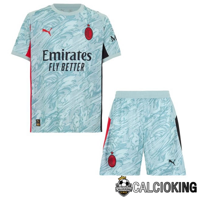 Comprare Maglia Calcio 2024 2025 2026 Personalizzazione,Tuta Da Calcio,Maglie De Calcio Retro Online | Maglie Calcio AC Milan Bambino Portiere Blu 2025/2026