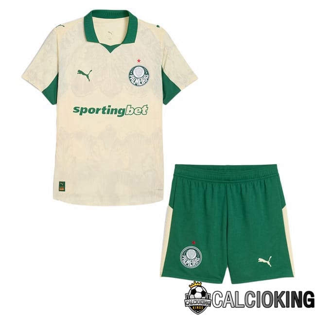 Comprare Maglia Calcio 2025 2026 2027 Personalizzazione,Tuta Da Calcio,Maglie De Calcio Retro Online | Maglie Calcio Palmeiras Club World Cup Bambino Prima Giallo 2025/2026