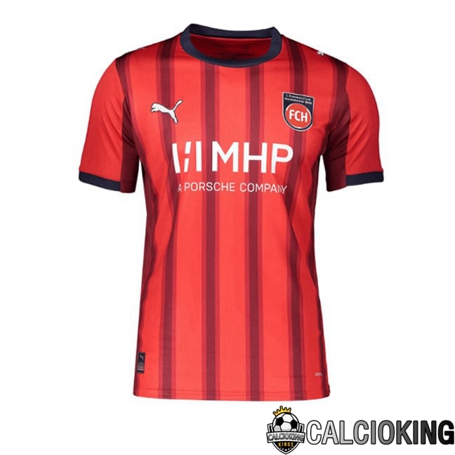 Comprare Maglia Calcio 2024 2025 2026 Personalizzazione,Tuta Da Calcio,Maglie De Calcio Retro Online | Maglie Calcio FC Heidenheim Prima Rosso 2025/2026