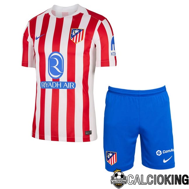 Comprare Maglia Calcio 2024 2025 2026 Personalizzazione,Tuta Da Calcio,Maglie De Calcio Retro Online | Maglie Calcio Atletico Madrid Bambino Prima Rosso 2025/2026