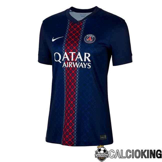 Comprare Maglia Calcio 2024 2025 2026 Personalizzazione,Tuta Da Calcio,Maglie De Calcio Retro Online | Maglie Calcio Paris PSG Donna Prima Blu Reale 2025/2026
