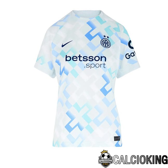 Comprare Maglia Calcio 2024 2025 2026 Personalizzazione,Tuta Da Calcio,Maglie De Calcio Retro Online | Maglie Calcio Inter Milan Donna Seconda Bianco Blu 2025/2026