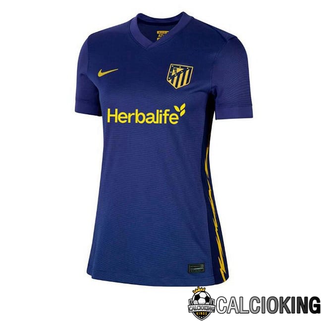 Comprare Maglia Calcio 2024 2025 2026 Personalizzazione,Tuta Da Calcio,Maglie De Calcio Retro Online | Maglie Calcio Atletico Madrid Donna Seconda Blu Reale 2025/2026