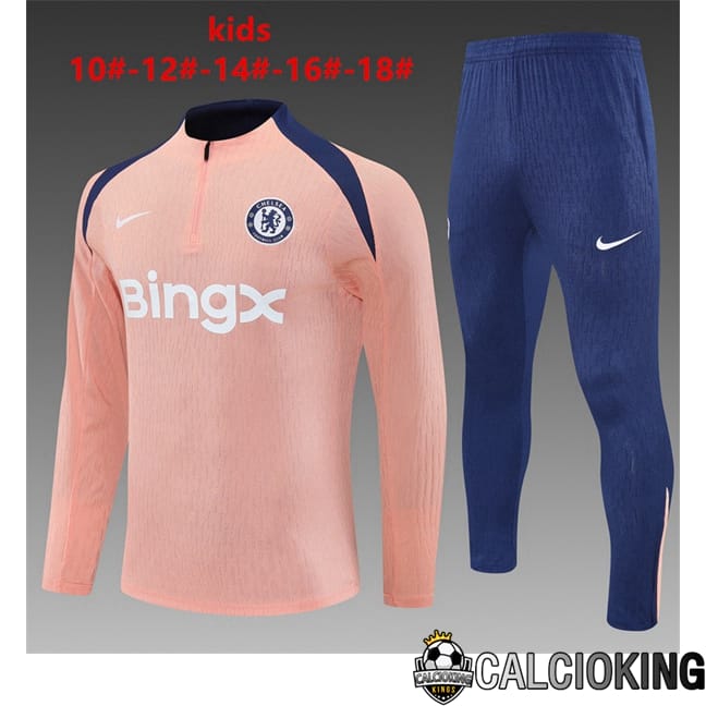 Comprare Maglia Calcio 2024 2025 2026 Personalizzazione,Tuta Da Calcio,Maglie De Calcio Retro Online | Insieme Tuta Calcio FC Chelsea Bambino Rosa 2025/2026