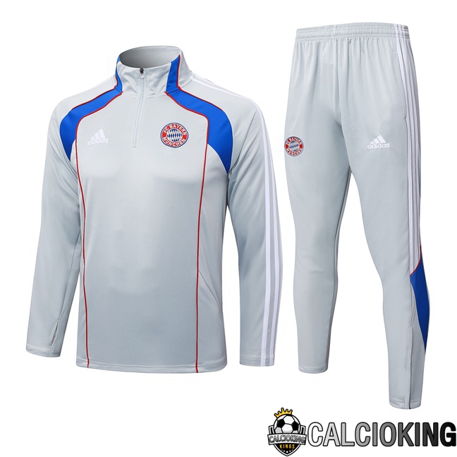 Comprare Maglia Calcio 2024 2025 2026 Personalizzazione,Tuta Da Calcio,Maglie De Calcio Retro Online | Insieme Tuta Calcio Bayern Monaco Grigio 2025/2026
