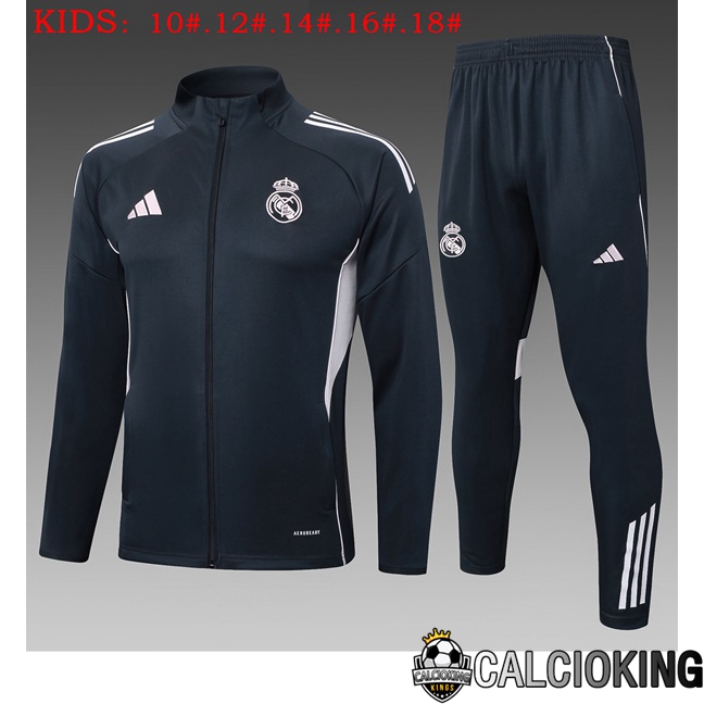 Comprare Maglia Calcio 2024 2025 2026 Personalizzazione,Tuta Da Calcio,Maglie De Calcio Retro Online | Insieme Tuta Calcio - Giacca Real Madrid Bambino Blu Reale 2025/2026