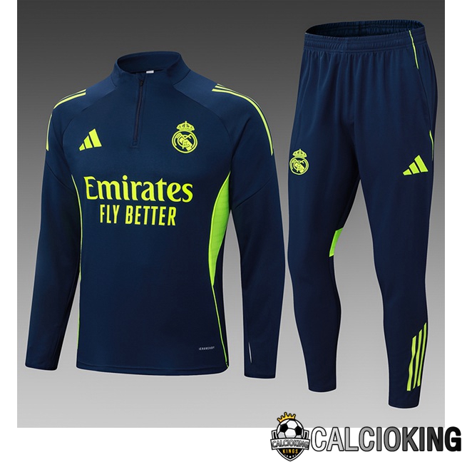 Comprare Maglia Calcio 2024 2025 2026 Personalizzazione,Tuta Da Calcio,Maglie De Calcio Retro Online | Insieme Tuta Calcio - Giacca Real Madrid Bambino Blu Reale 2025/2026