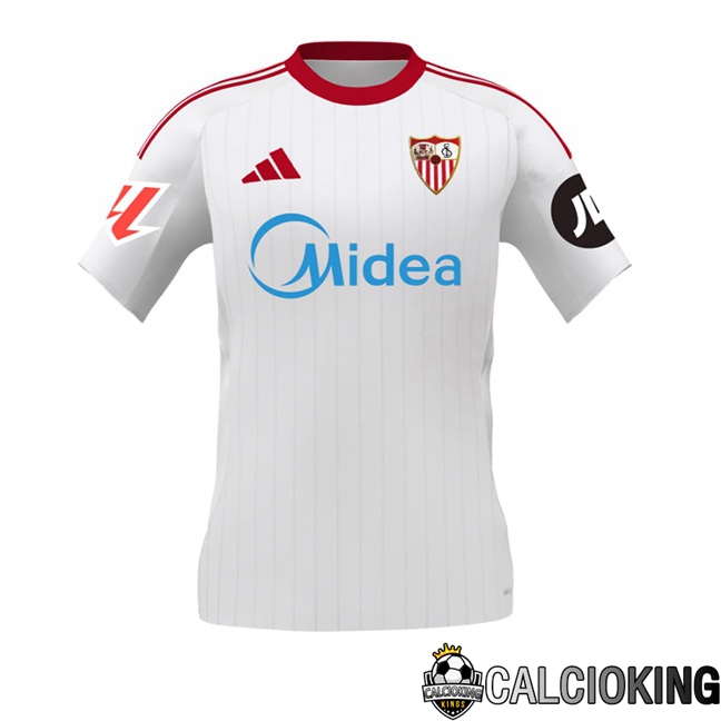 Comprare Maglia Calcio 2024 2025 2026 Personalizzazione,Tuta Da Calcio,Maglie De Calcio Retro Online | Maglie Calcio Sevilla FC Prima Bianco 2025/2026