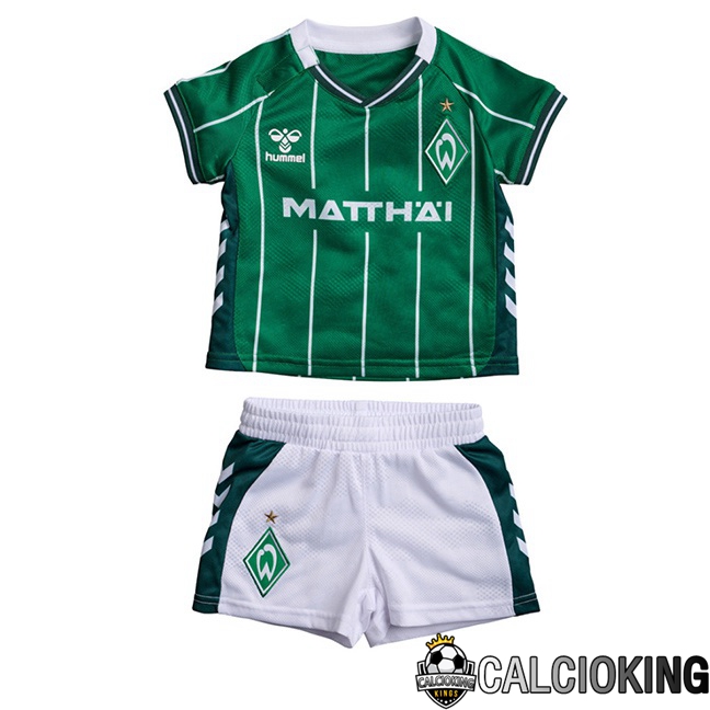 Comprare Maglia Calcio 2024 2025 2026 Personalizzazione,Tuta Da Calcio,Maglie De Calcio Retro Online | Maglie Calcio SV Werder Bremen Bambino Prima Verde 2025/2026