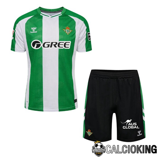 Comprare Maglia Calcio 2024 2025 2026 Personalizzazione,Tuta Da Calcio,Maglie De Calcio Retro Online | Maglie Calcio Real Betis Bambino Prima Verde Bianco 2025/2026