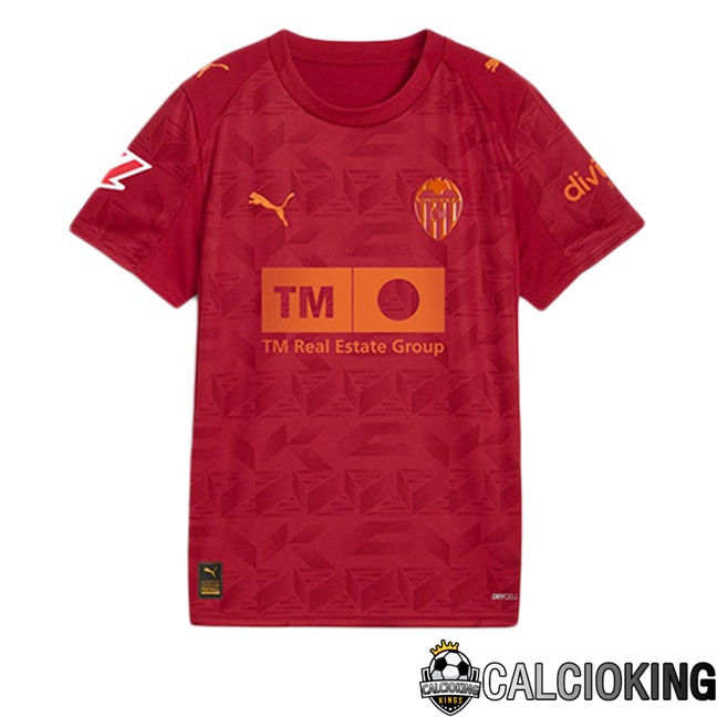 Comprare Maglia Calcio 2024 2025 2026 Personalizzazione,Tuta Da Calcio,Maglie De Calcio Retro Online | Maglie Calcio Valencia CF Seconda Rosso 2025/2026