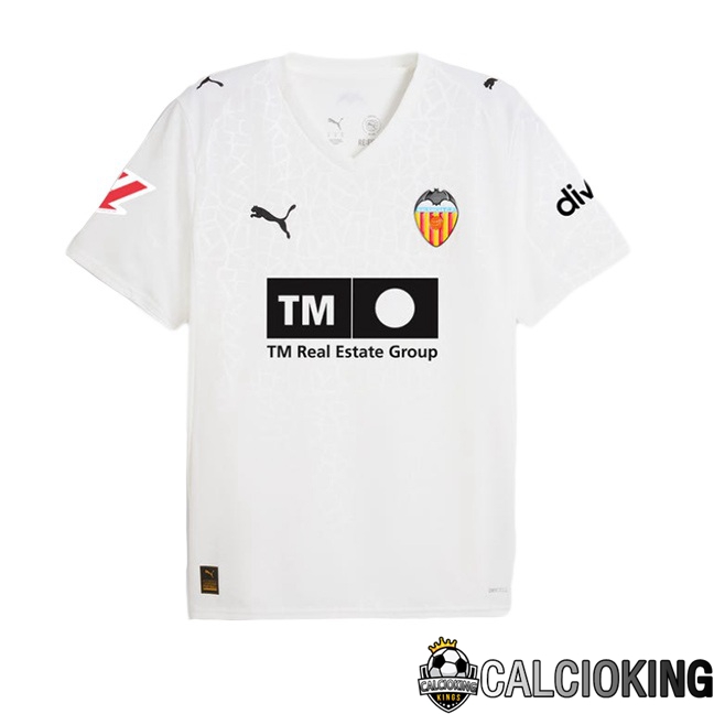 Comprare Maglia Calcio 2024 2025 2026 Personalizzazione,Tuta Da Calcio,Maglie De Calcio Retro Online | Maglie Calcio Valencia CF Prima Bianco 2025/2026
