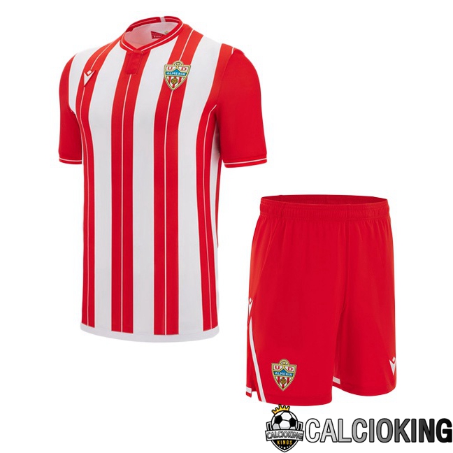 Comprare Maglia Calcio 2024 2025 2026 Personalizzazione,Tuta Da Calcio,Maglie De Calcio Retro Online | Maglie Calcio UD Almeria Bambino Prima Rosso Bianco 2025/2026
