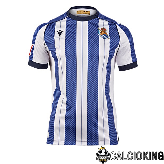 Comprare Maglia Calcio 2024 2025 2026 Personalizzazione,Tuta Da Calcio,Maglie De Calcio Retro Online | Maglie Calcio Real Sociedad Prima Blu Bianco 2025/2026