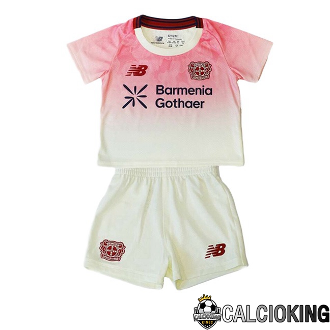 Comprare Maglia Calcio 2024 2025 2026 Personalizzazione,Tuta Da Calcio,Maglie De Calcio Retro Online | Maglie Calcio Bayer 04 Leverkusen Bambino Seconda Bianco Rosa 2025/2026