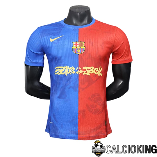Comprare Maglia Calcio 2024 2025 2026 Personalizzazione,Tuta Da Calcio,Maglie De Calcio Retro Online | Maglie Calcio FC Barcellona Edizione Speciale Rosso Blu 2025 2026