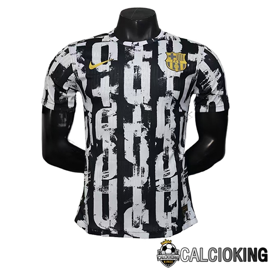 Comprare Maglia Calcio 2024 2025 2026 Personalizzazione,Tuta Da Calcio,Maglie De Calcio Retro Online | Maglie Calcio FC Barcellona Edizione Speciale Bianco Nero 2025 2026