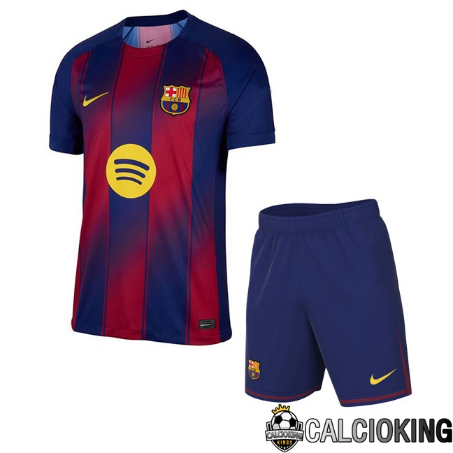 Comprare Maglia Calcio 2024 2025 2026 Personalizzazione,Tuta Da Calcio,Maglie De Calcio Retro Online | Maglie Calcio FC Barcellona Bambino Prima Blu Rosso 2025/2026