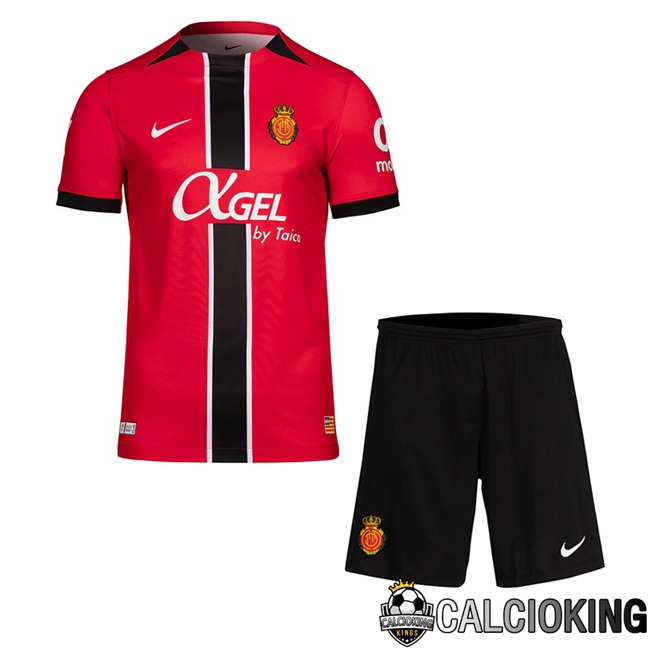 Comprare Maglia Calcio 2024 2025 2026 Personalizzazione,Tuta Da Calcio,Maglie De Calcio Retro Online | Maglie Calcio RCD Mallorca Bambino Prima Rosso 2025/2026