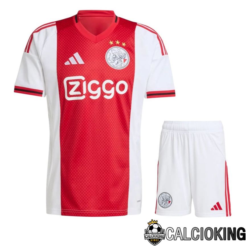 Comprare Maglia Calcio 2025 2026 2027 Personalizzazione,Tuta Da Calcio,Maglie De Calcio Retro Online | Insieme Maglie Calcio AFC Ajax Prima + Pantaloncini 2025 2026