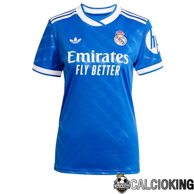 Comprare Maglia Calcio 2025 2026 2027 Personalizzazione,Tuta Da Calcio,Maglie De Calcio Retro Online | Maglie Calcio Real Madrid Donna Terza Blu 2025/2026