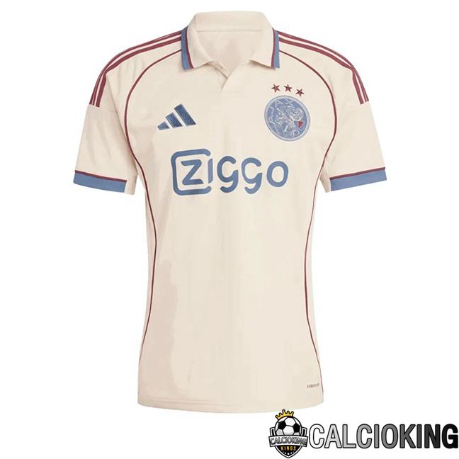 Comprare Maglia Calcio 2025 2026 2027 Personalizzazione,Tuta Da Calcio,Maglie De Calcio Retro Online | Maglie Calcio AFC Ajax Terza Giallo 2025/2026