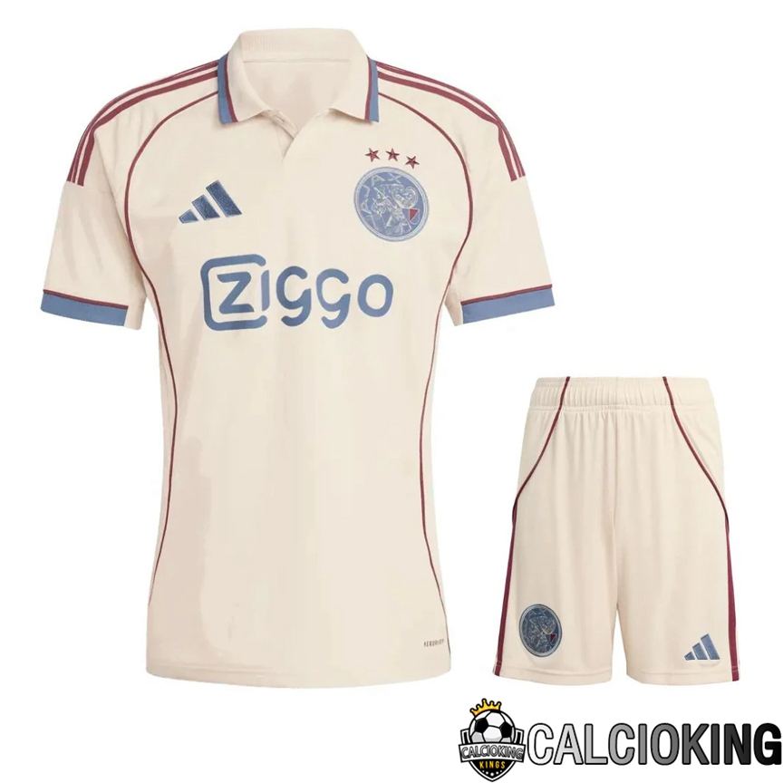 Comprare Maglia Calcio 2025 2026 2027 Personalizzazione,Tuta Da Calcio,Maglie De Calcio Retro Online | Insieme Maglie Calcio AFC Ajax Terza + Pantaloncini 2025/2026