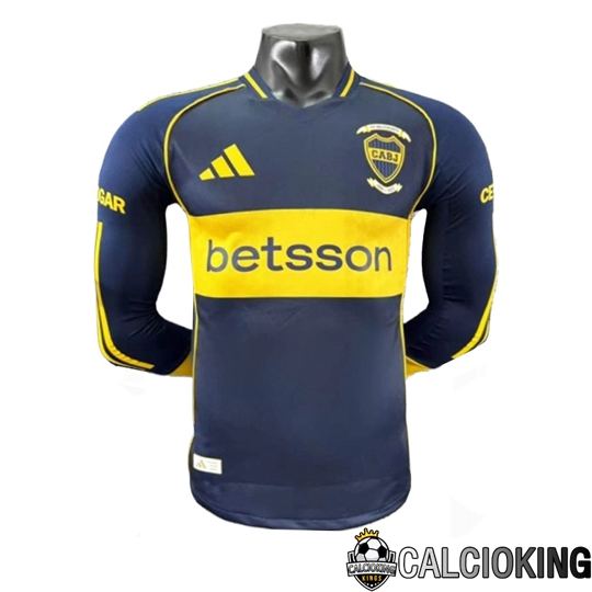 Comprare Maglia Calcio 2025 2026 2027 Personalizzazione,Tuta Da Calcio,Maglie De Calcio Retro Online | Maglie Calcio Boca Juniors Prima Manica Lunga 2025/2026
