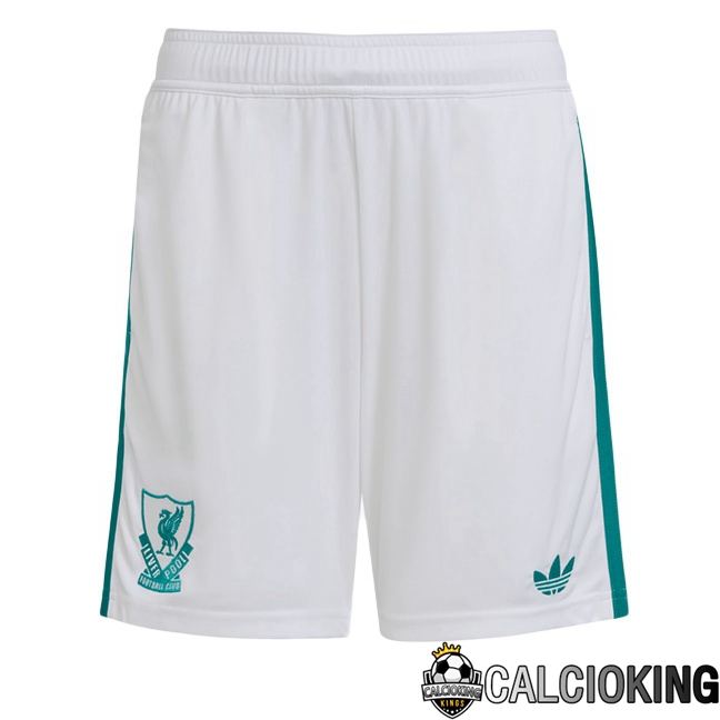 Comprare Maglia Calcio 2025 2026 2027 Personalizzazione,Tuta Da Calcio,Maglie De Calcio Retro Online | Pantaloncini Calcio FC Liverpool Terza Bianco 2025/2026