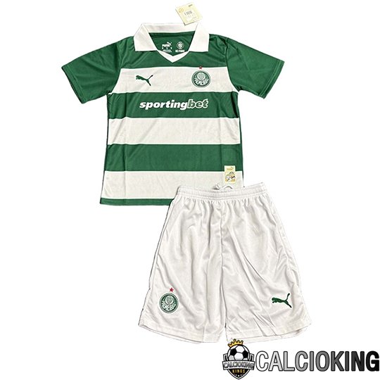 Comprare Maglia Calcio 2025 2026 2027 Personalizzazione,Tuta Da Calcio,Maglie De Calcio Retro Online | Maglie Calcio Palmeiras Bambino Special Edition Verde/Bianco 2026/2027