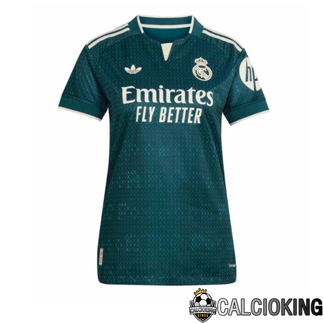 Comprare Maglia Calcio 2025 2026 2027 Personalizzazione,Tuta Da Calcio,Maglie De Calcio Retro Online | Maglie Calcio Real Madrid Donna Seconda Verde 2026/2027
