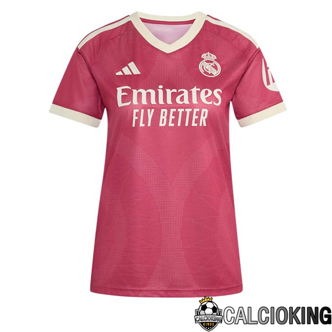 Comprare Maglia Calcio 2025 2026 2027 Personalizzazione,Tuta Da Calcio,Maglie De Calcio Retro Online | Maglie Calcio Real Madrid Donna Terza Rosa 2026/2027