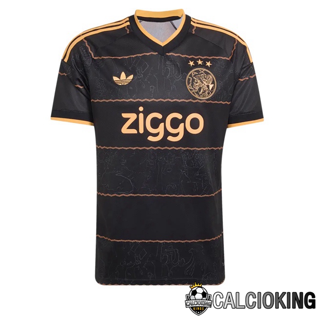 Comprare Maglia Calcio 2025 2026 2027 Personalizzazione,Tuta Da Calcio,Maglie De Calcio Retro Online | Maglie Calcio AFC Ajax Seconda Nero 2026/2027