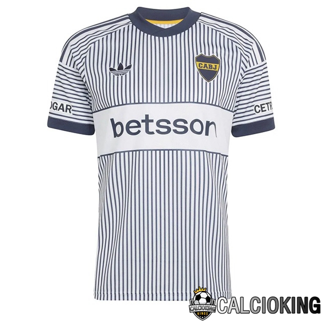 Comprare Maglia Calcio 2025 2026 2027 Personalizzazione,Tuta Da Calcio,Maglie De Calcio Retro Online | Maglie Calcio Boca Juniors Seconda Bianco Blu 2026/2027