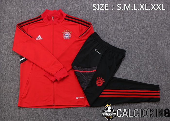 Insieme Tuta Calcio Bayern Monaco Rosso 2022/2023