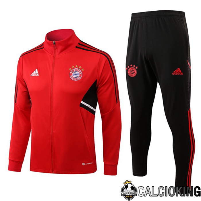 Comprare Maglia Calcio 2024 2025 2026 Personalizzazione,Tuta Da Calcio,Maglie De Calcio Retro Online | Insieme Tuta Calcio Bayern Monaco Rosso 2022/2023